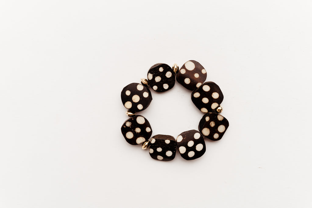 The Mable Bracelet in Polka Dot